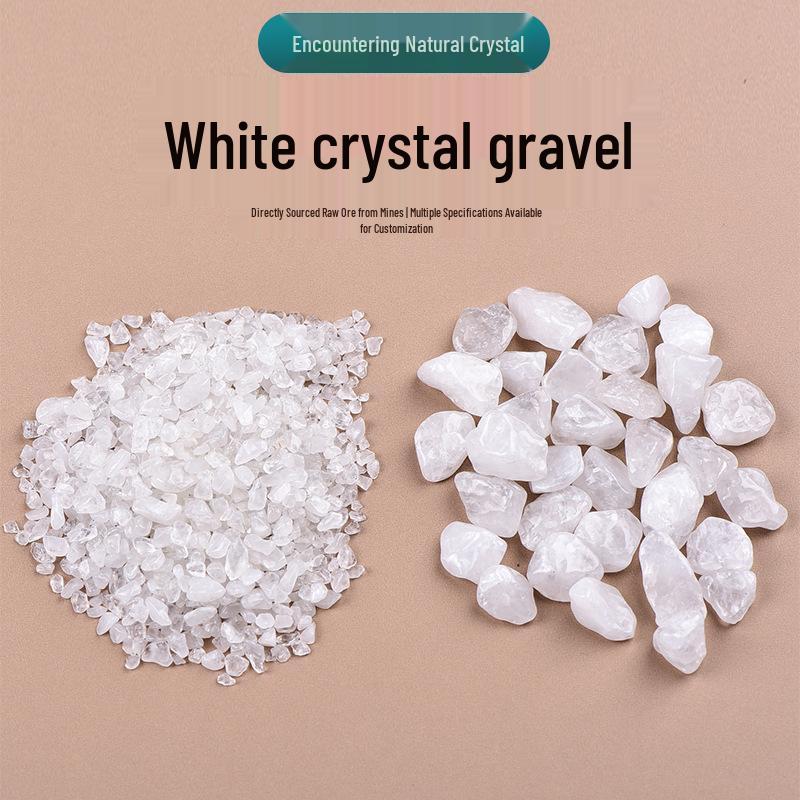Natural White Cotton Crystal Gemstone Chips for Landscaping and Decoration 5-7mm 100g
Natural White Cotton Crystal Gemstone Chips for Landscaping and Decoration 5-7mm 100g