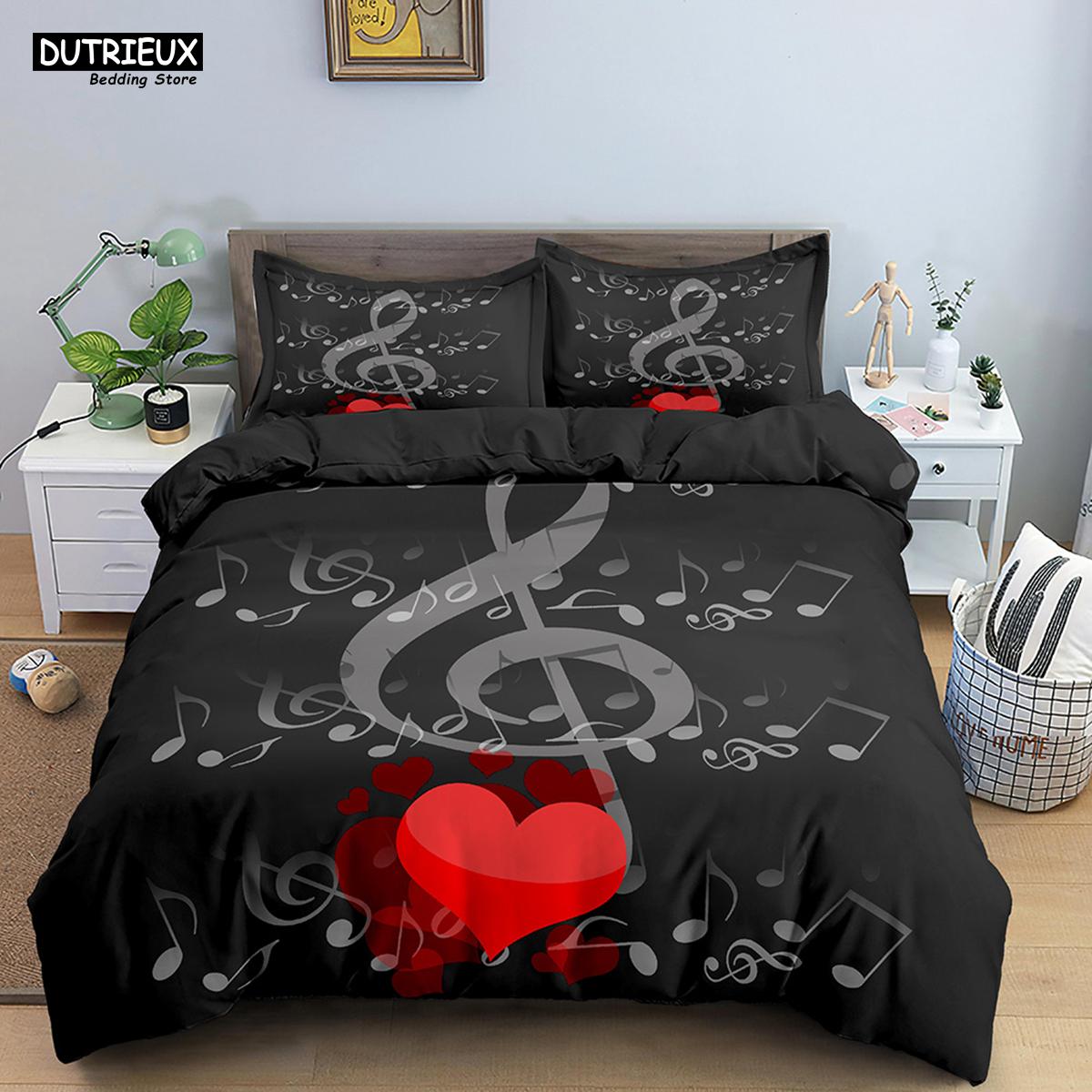 Comforter Musical Note Bedding Set 2/3Pcs Music Theme King/Queen Size With Fashionable Psychedelic Soft Comforter (quilt)-EU Single(135*200cm)3pcs
Comforter Musical Note Bedding Set 2/3Pcs Music Theme King/Queen Size With Fashionable Psychedelic Soft Comforter (quilt)-EU Single(135*200cm)3pcs