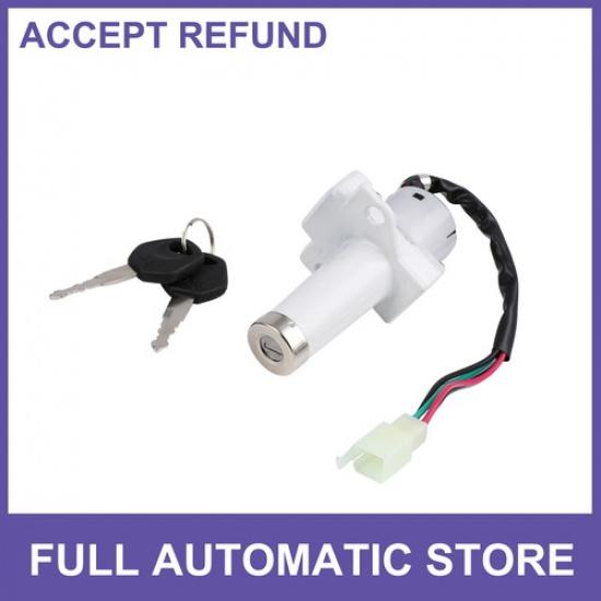 Motorcycle 4 Wires Ignition Switch Starter Lock w 2 Keys Set for WY125
Motorcycle 4 Wires Ignition Switch Starter Lock w 2 Keys Set for WY125