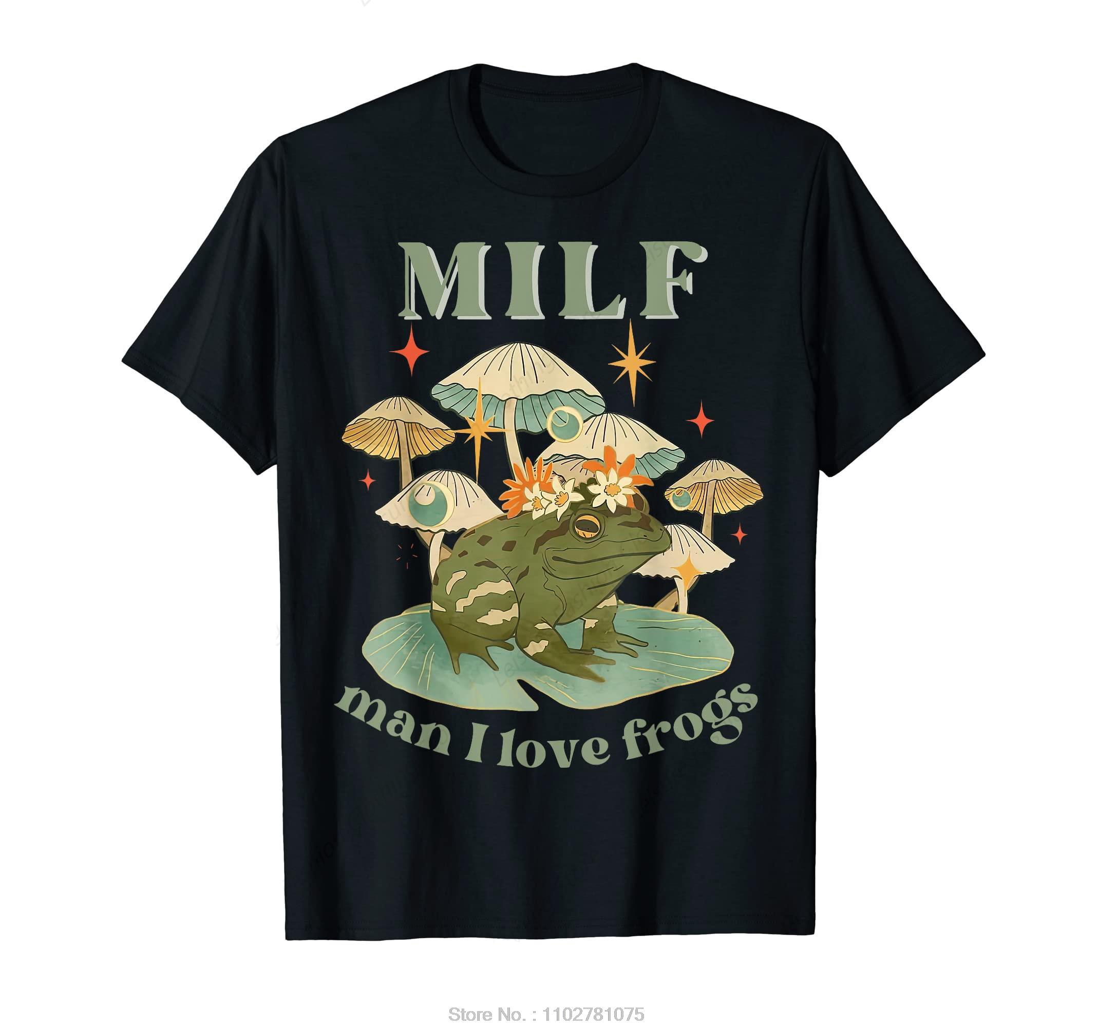 MILF I Love Frogs Oversized T-shirt Vintage Retro Frog And Fungi Cotton Tshirt Mushroom Fashion Fitness T Shirt Men s Clothing 4XL
MILF I Love Frogs Oversized T-shirt Vintage Retro Frog And Fungi Cotton Tshirt Mushroom Fashion Fitness T Shirt Men s Clothing 4XL