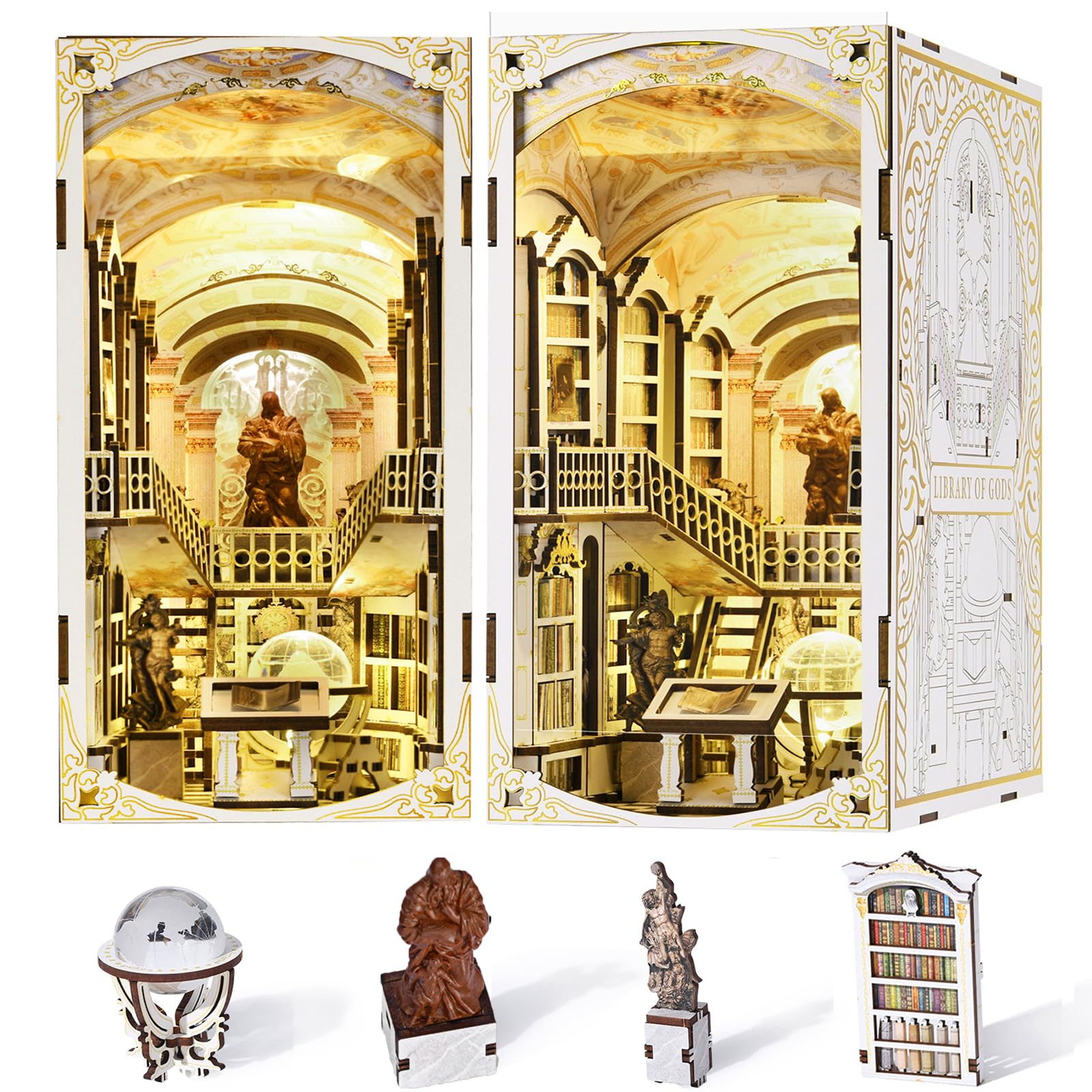 MiniCity DIY Куточок для книги Ляльковий будиночок 3D Мініатюрний будинок Куточок для книги Дерев яне ремесло Закладка Декорація з ідеальним подарунком для підлітків та дорослих Набору, Набір,
MiniCity DIY Куточок для книги Ляльковий будиночок 3D Мініатюрний будинок Куточок для книги Дерев яне ремесло Закладка Декорація з ідеальним подарунком для підлітків та дорослих Набору, Набір,