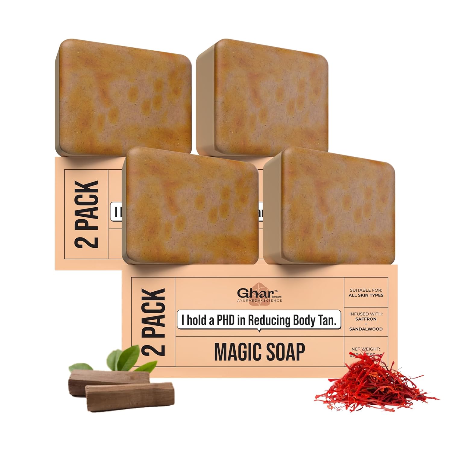 Ghar Soaps Сандаловое дерево и Шафран Мыло для ванны 100 г x Упаковка из 4 штук Для сияющей и осветленной кожи
Ghar Soaps Сандаловое дерево и Шафран Мыло для ванны 100 г x Упаковка из 4 штук Для сияющей и осветленной кожи