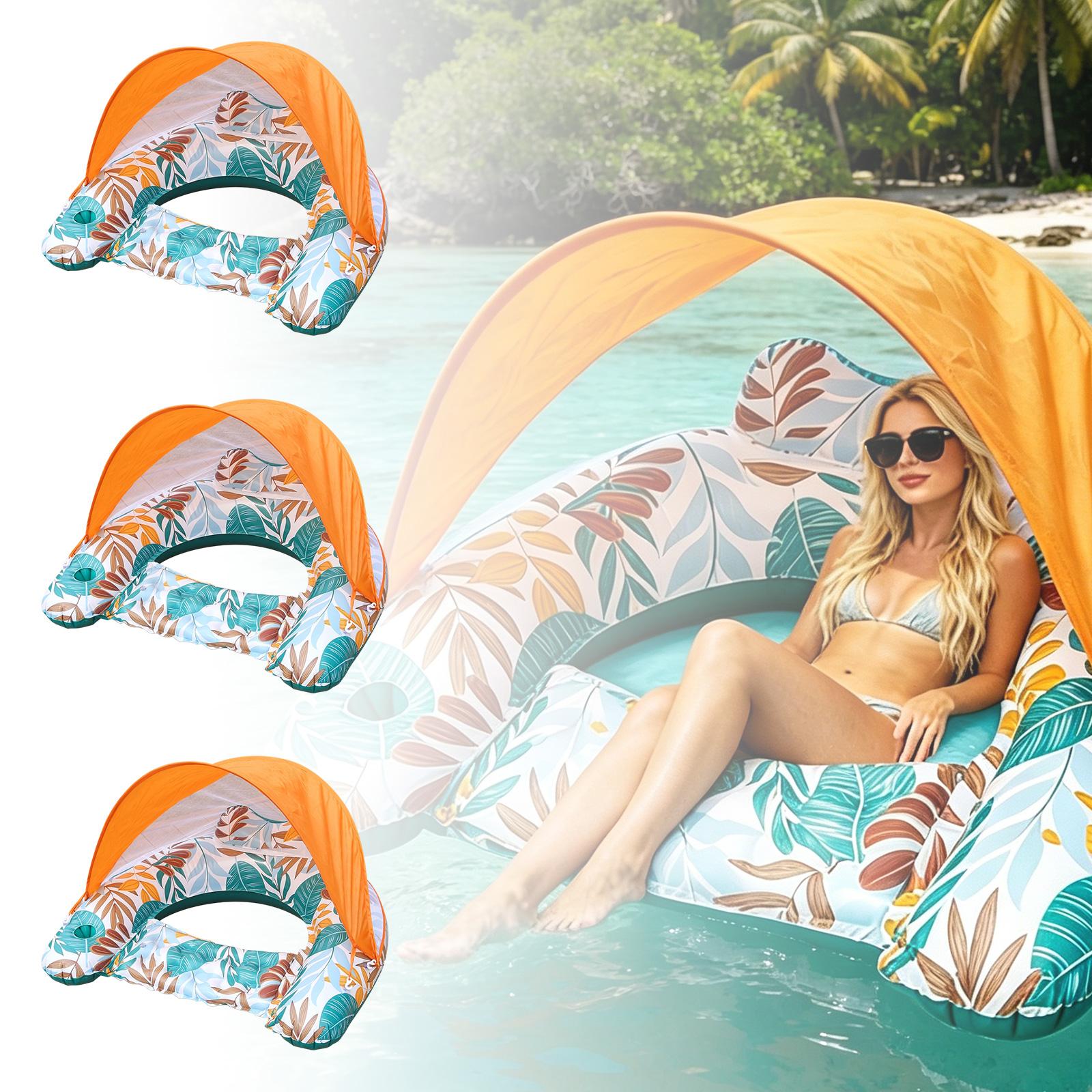 Inflatable U-Shaped Lounge Chair with Sunshade Canopy and Drink Holder Adult Pool Float Thickened PVC Material Water Recreation Floating Lounger One Size синий
Inflatable U-Shaped Lounge Chair with Sunshade Canopy and Drink Holder Adult Pool Float Thickened PVC Material Water Recreation Floating Lounger One Size синий