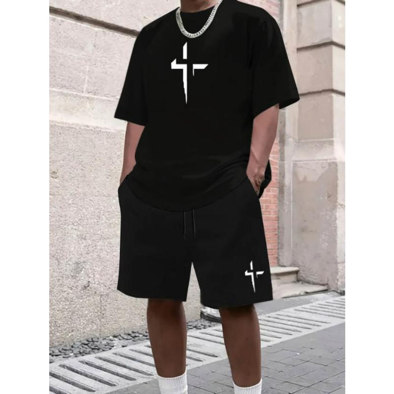 Short Sleeve and Shorts Set for Men Polyester Athletic Style Multi-Pocket Design Summer Outdoor Sports Outfit XXL чорний
Short Sleeve and Shorts Set for Men Polyester Athletic Style Multi-Pocket Design Summer Outdoor Sports Outfit XXL чорний