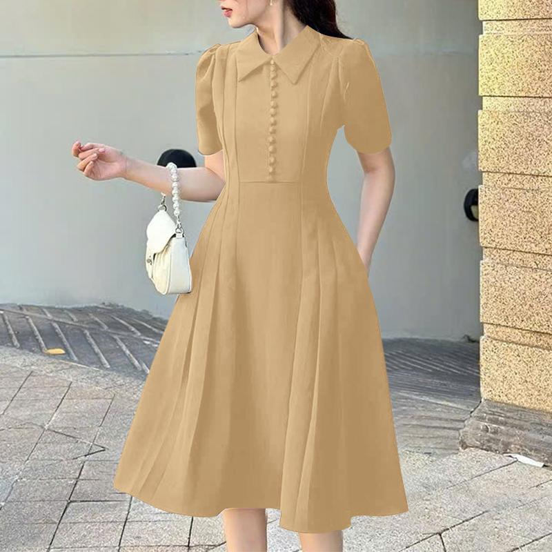 ZANZEA Женское летнее повседневное платье с отложным воротником и коротким рукавом XL хаки
ZANZEA Женское летнее повседневное платье с отложным воротником и коротким рукавом XL хаки