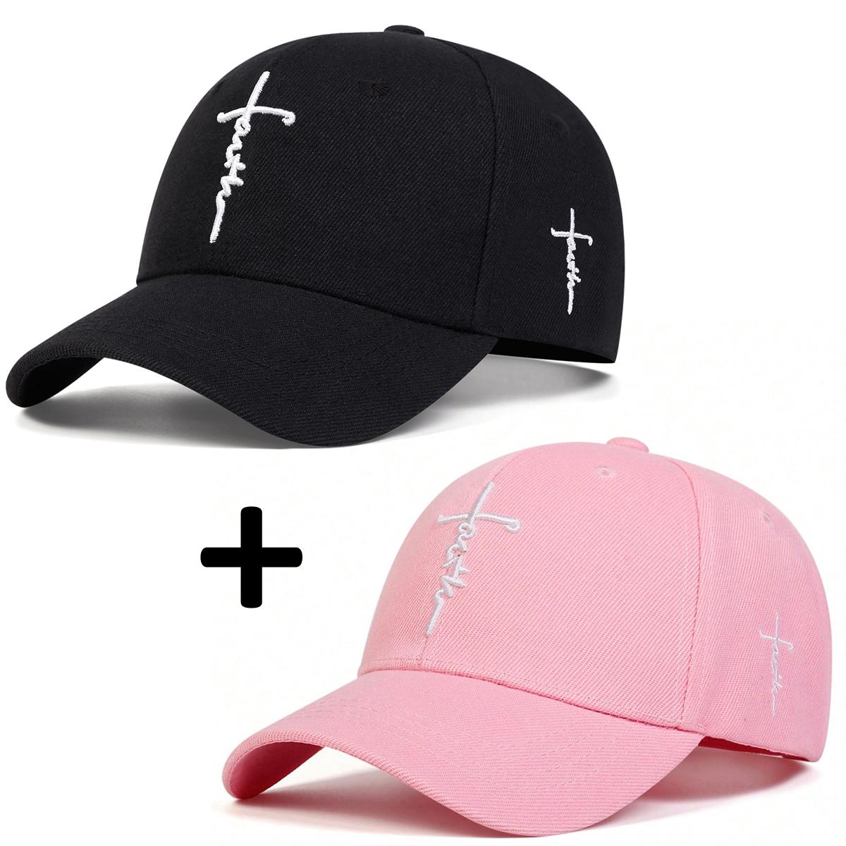 2Pcs Unisex Cross Embroidery Baseball Caps Spring Autumn Outdoor Adjustable Casual Hats Dad Hat Sunscreen Hat Combo Set
2Pcs Unisex Cross Embroidery Baseball Caps Spring Autumn Outdoor Adjustable Casual Hats Dad Hat Sunscreen Hat Combo Set