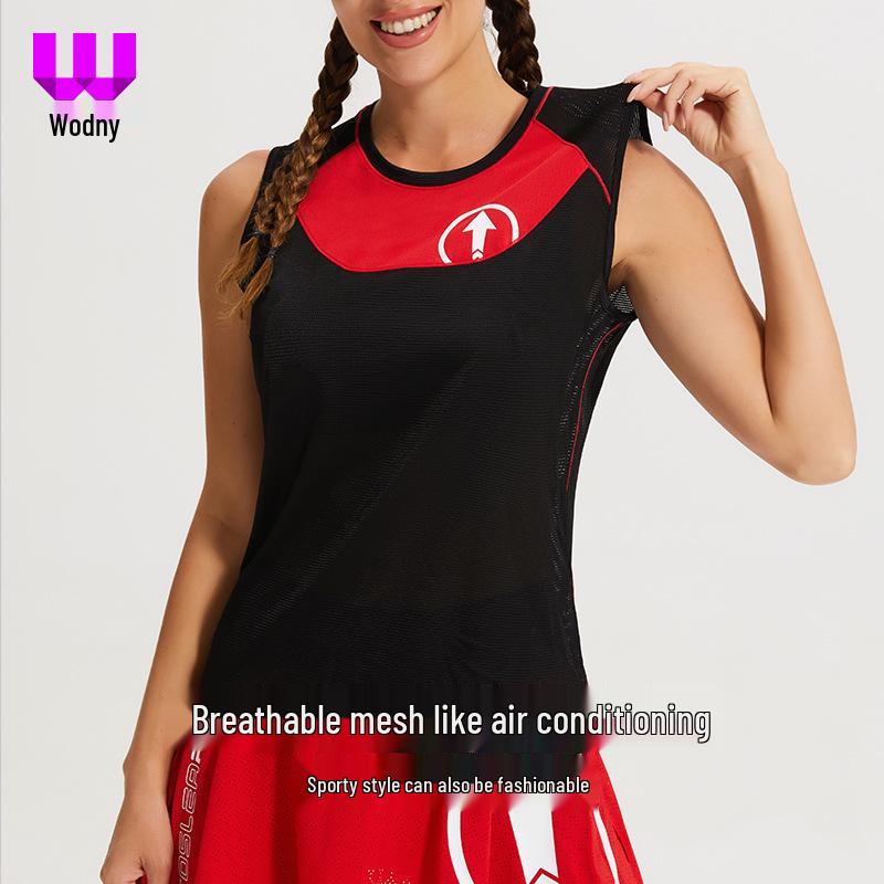 Women’s Sleeveless Mesh Sports T-shirt - Quick-dry, Color Block, Loose Fit Arrow Design for Marathon Running and Training. XL (Height 165-175 cm, Weight 120-135 lbs)
Women’s Sleeveless Mesh Sports T-shirt - Quick-dry, Color Block, Loose Fit Arrow Design for Marathon Running and Training. XL (Height 165-175 cm, Weight 120-135 lbs)