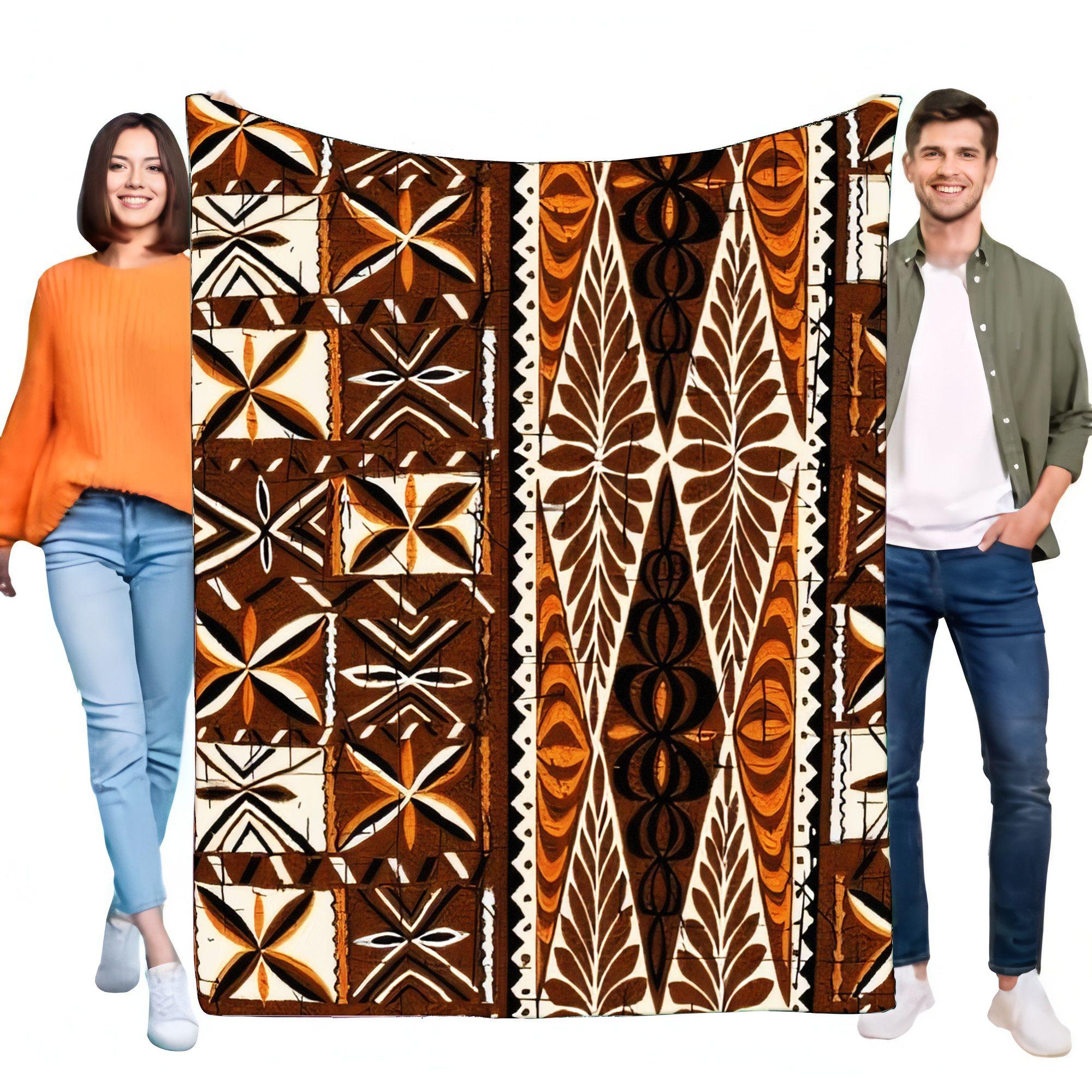 Polynesian Tribal Tapa Print Fleece Blanket - Ultra Soft Cozy Lightweight Warm Throw for Bed Sofa Couch Living Room Decor, Uniqu 100x150cm
Polynesian Tribal Tapa Print Fleece Blanket - Ultra Soft Cozy Lightweight Warm Throw for Bed Sofa Couch Living Room Decor, Uniqu 100x150cm