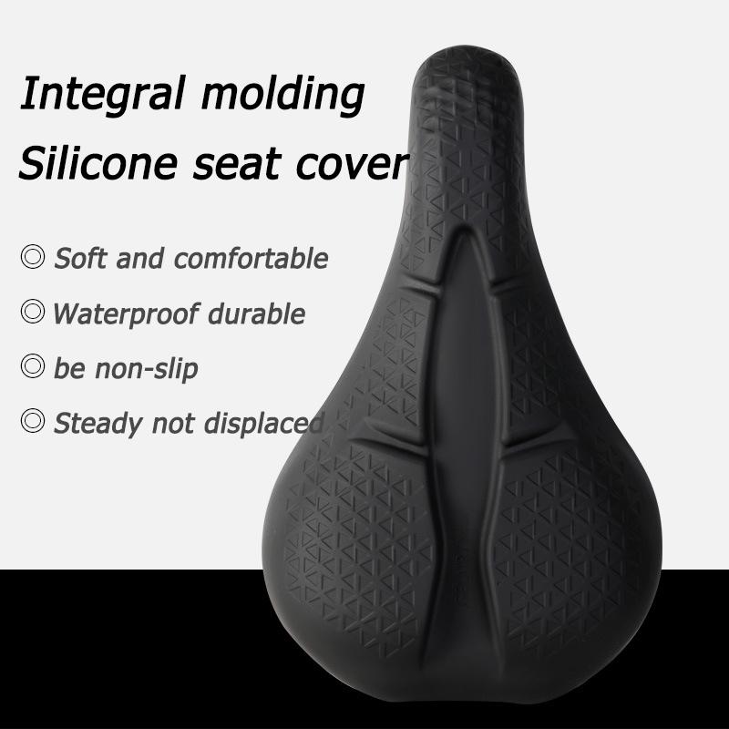Comfortable Bicycle Saddle Cover Silicone Bike Seat Cushion U-light Soft Waterproof Non-slip Breathable 28*17mm Bike Accessories чорний
Comfortable Bicycle Saddle Cover Silicone Bike Seat Cushion U-light Soft Waterproof Non-slip Breathable 28*17mm Bike Accessories чорний