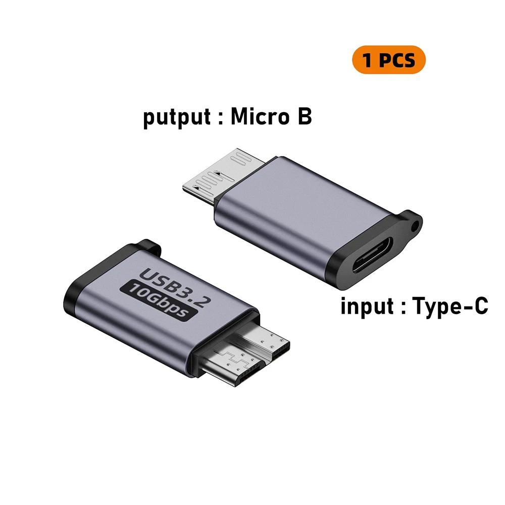 Micro B USB C 3.0 Male to Type C Female Adapter Type-C USB3.0 Micro B Connector for External Hard Drive Disk HDD Cable Adapter
Micro B USB C 3.0 Male to Type C Female Adapter Type-C USB3.0 Micro B Connector for External Hard Drive Disk HDD Cable Adapter