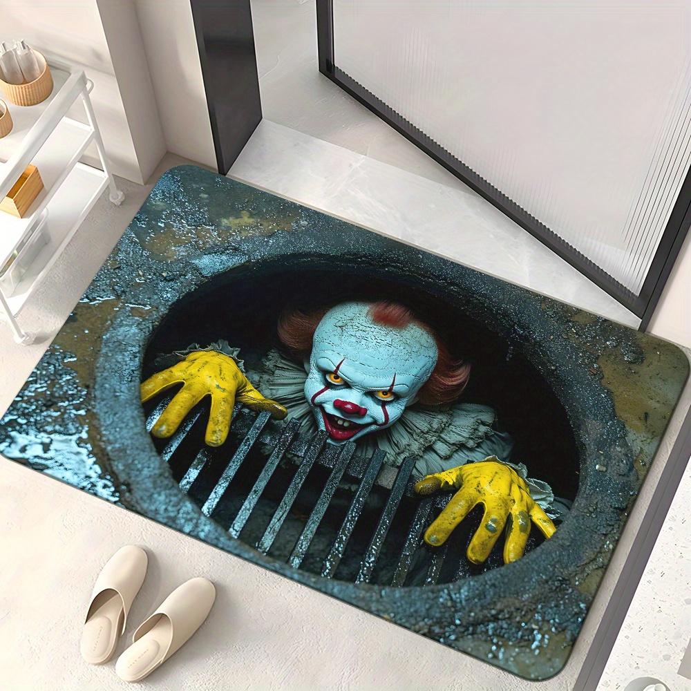 Sewer Terror Joker 3D Doormat, Polyester Non-Slip Absorbent Machine Washable Rug for Multi-Room Halloween Holiday Decor 40x60cm
Sewer Terror Joker 3D Doormat, Polyester Non-Slip Absorbent Machine Washable Rug for Multi-Room Halloween Holiday Decor 40x60cm