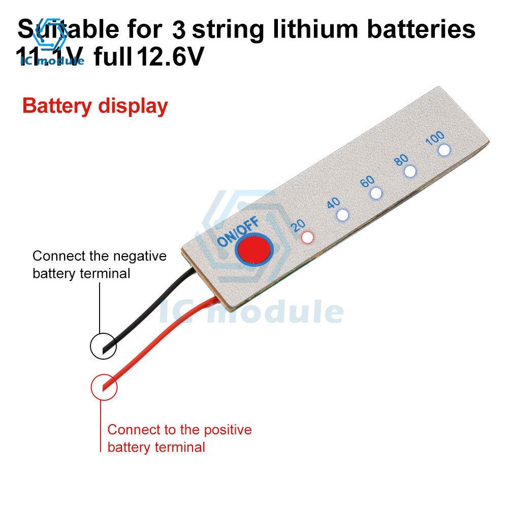 1S 3S 4S Li-Ion Battery Percentage Indicator Board Battery Indication Module 3.7V/11.1V/16.8V for LED Voltage Display
1S 3S 4S Li-Ion Battery Percentage Indicator Board Battery Indication Module 3.7V/11.1V/16.8V for LED Voltage Display