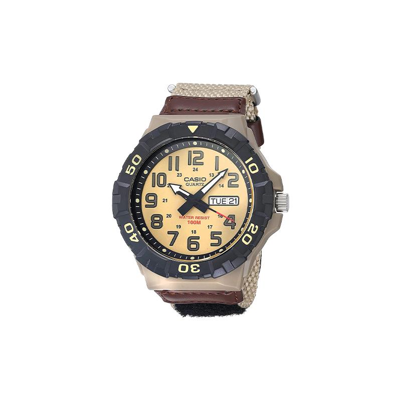 Casio STANDARD series luminous hands, quartz movement, nylon strap, Japanese and Korean watches, men s watches, yellow dial MRW-210HB-5BVCF жёлтый
Casio STANDARD series luminous hands, quartz movement, nylon strap, Japanese and Korean watches, men s watches, yellow dial MRW-210HB-5BVCF жёлтый