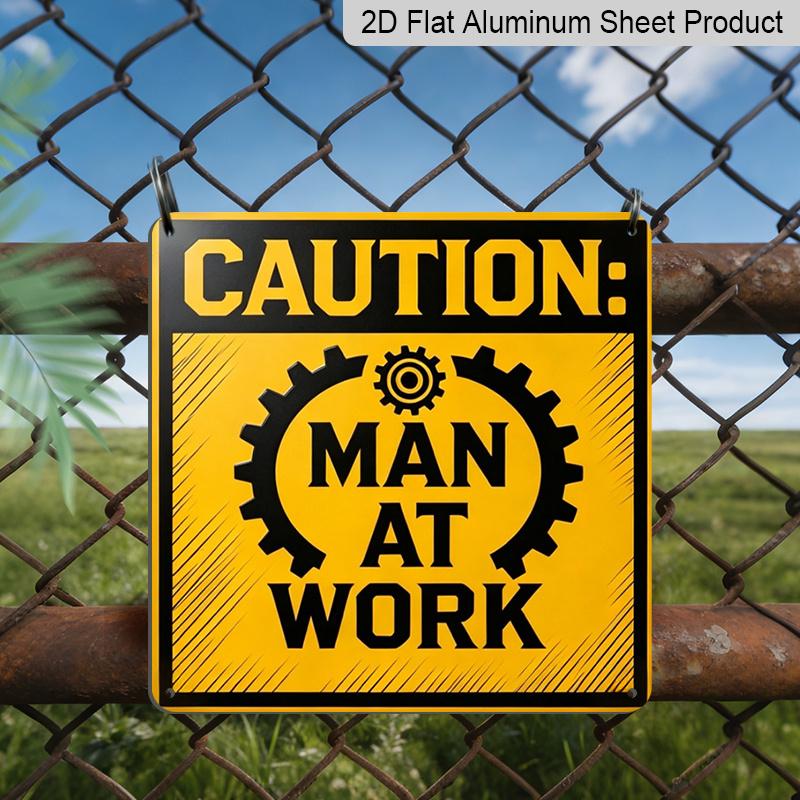2D Flat, 1pc, Outdoor Wall Art, Caution for Man At Work Sign, Garage Wall Art, Workshop Decoration, Bar or Shed Display, Industrial Rustic Style 20*20cm
2D Flat, 1pc, Outdoor Wall Art, Caution for Man At Work Sign, Garage Wall Art, Workshop Decoration, Bar or Shed Display, Industrial Rustic Style 20*20cm