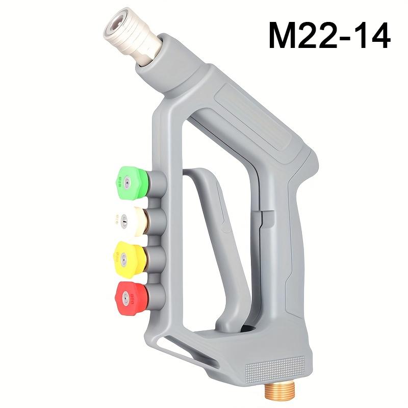 5000 PSI High-Pressure Spray Gun - 1/4 Quick Connect with 4 Nozzles for Lawn, Vehicle & Home Cleaning
5000 PSI High-Pressure Spray Gun - 1/4 Quick Connect with 4 Nozzles for Lawn, Vehicle & Home Cleaning