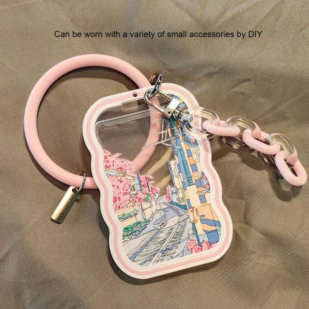 Doodle Transparent Card Holder Sweet Pink Students Bus Card Cover Card Case Keyring School Supply 2Pcs
Doodle Transparent Card Holder Sweet Pink Students Bus Card Cover Card Case Keyring School Supply 2Pcs