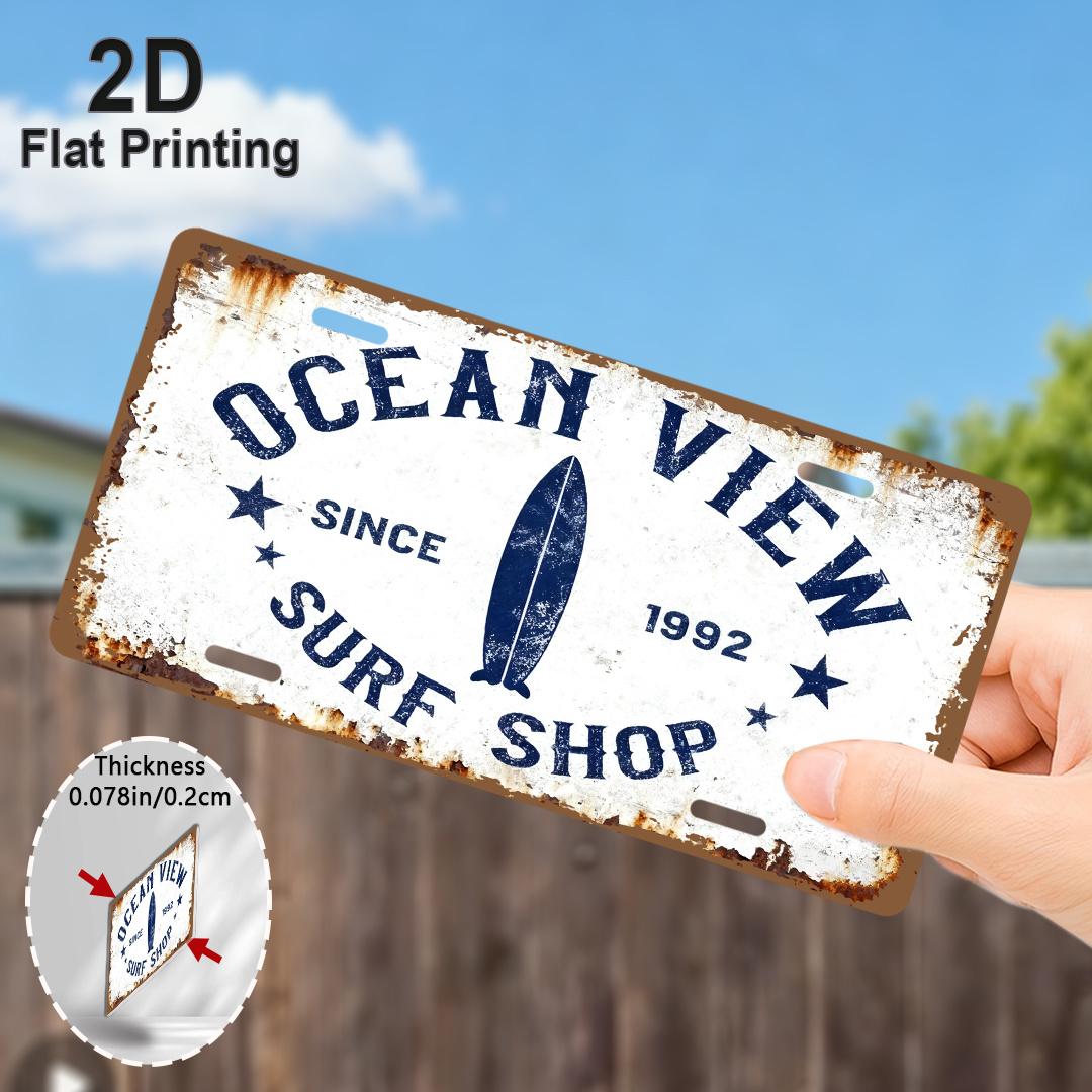 2D Flat, 1pc Vintage Surf Shop Sign - Ocean View Surf Shop Decor with Surfboard Design, Heavy-Duty Aluminum Metal Plaque 15x30cm(5.9x7.8inch)
2D Flat, 1pc Vintage Surf Shop Sign - Ocean View Surf Shop Decor with Surfboard Design, Heavy-Duty Aluminum Metal Plaque 15x30cm(5.9x7.8inch)
