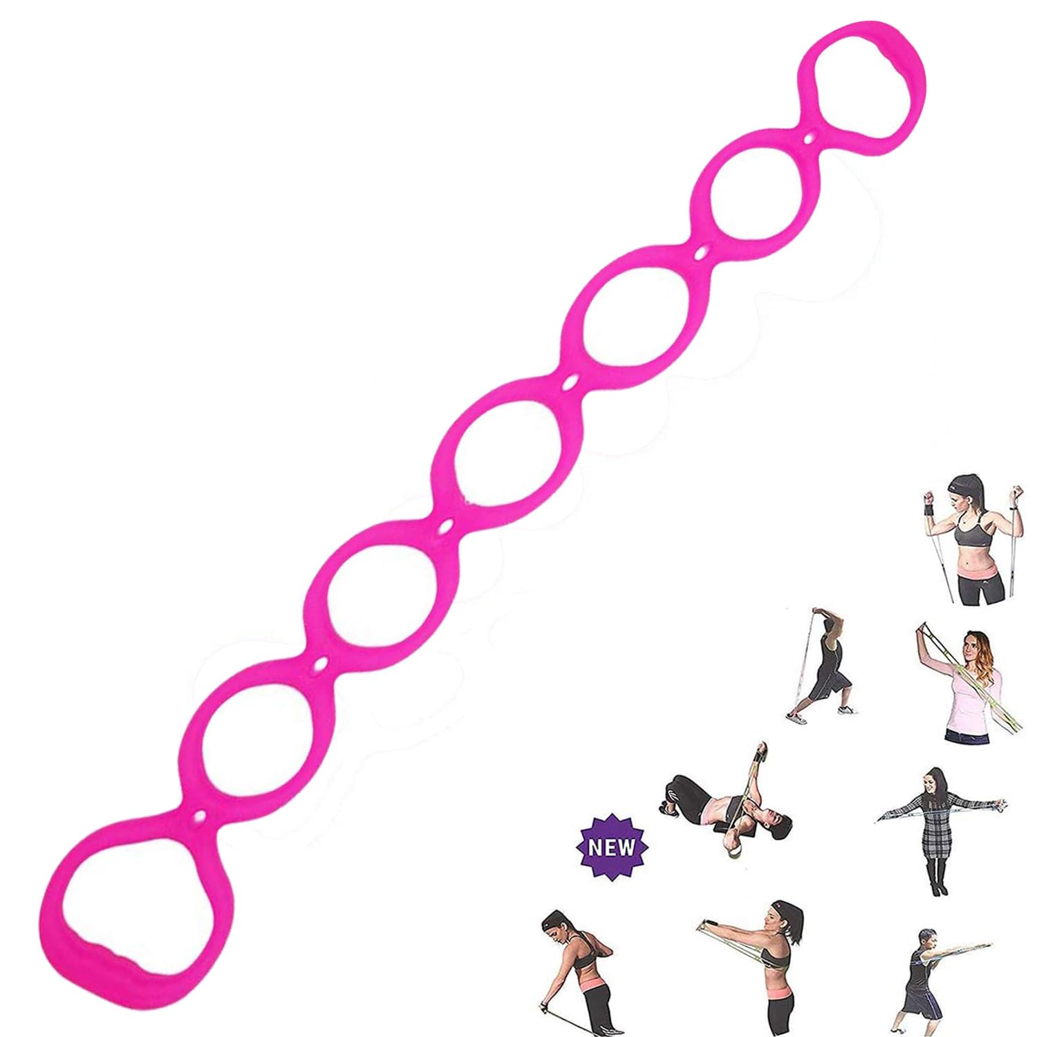7 кольцевых лент для упражнений на растяжку с сопротивлением Miracle Miles Bands Yoga Stretch Arms Shoulders Feet Legs Butt Fitness Home Gym Physical Therapy Bands - розовый
7 кольцевых лент для упражнений на растяжку с сопротивлением Miracle Miles Bands Yoga Stretch Arms Shoulders Feet Legs Butt Fitness Home Gym Physical Therapy Bands - розовый