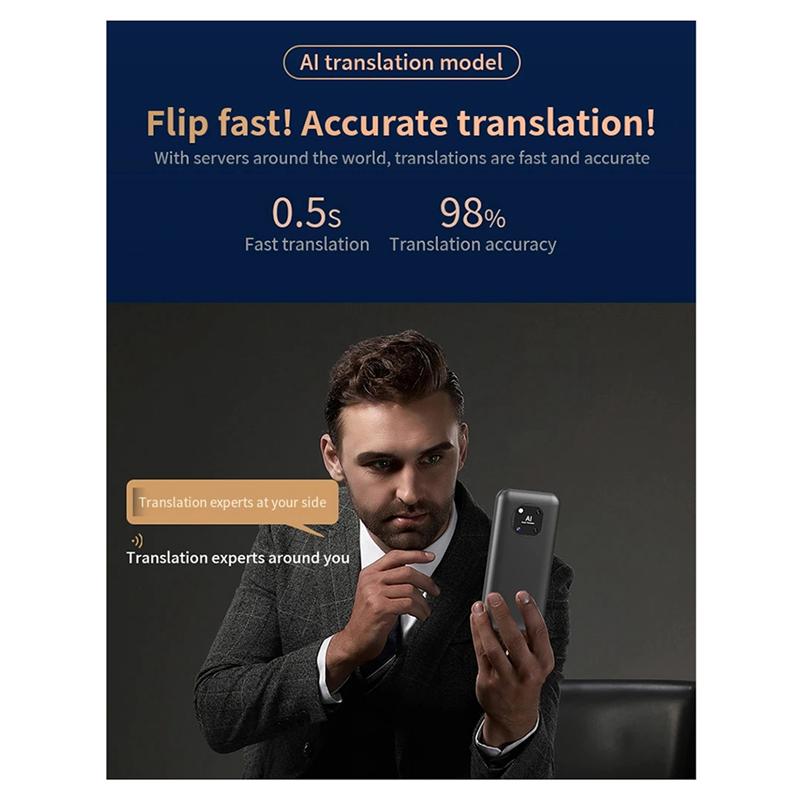 ABUO-New Z16 Smart Instant Voice Offline Translator Machine 139 Languages Real Time Multi-Languages Tool Portable Translation чорний
ABUO-New Z16 Smart Instant Voice Offline Translator Machine 139 Languages Real Time Multi-Languages Tool Portable Translation чорний
