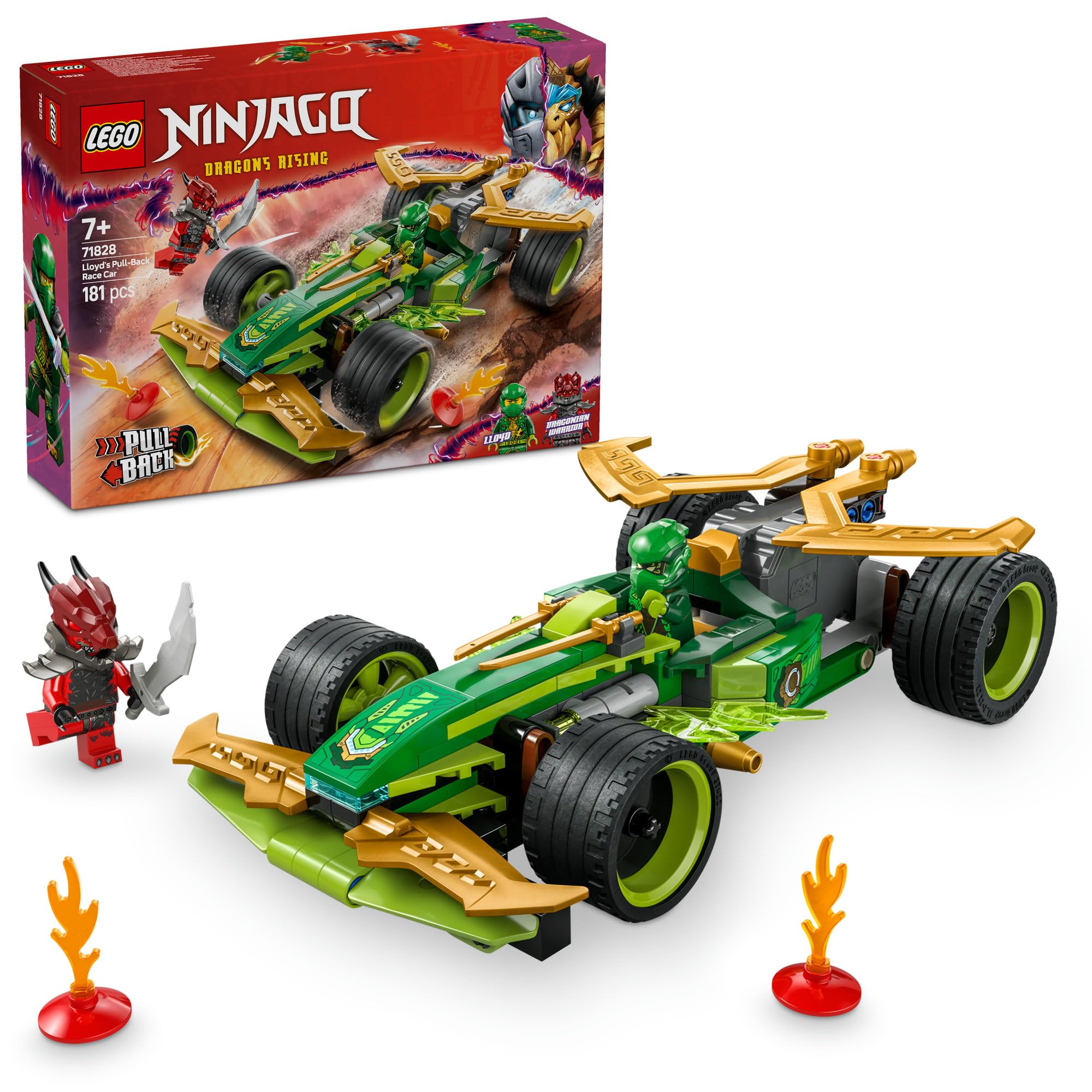 LEGO Ninjago Гоночная машина Ллойда с инерционным двигателем, отличный подарок на день рождения для мальчиков и девочек 7, 8 и 9 лет. модель: 71828.
LEGO Ninjago Гоночная машина Ллойда с инерционным двигателем, отличный подарок на день рождения для мальчиков и девочек 7, 8 и 9 лет. модель: 71828.