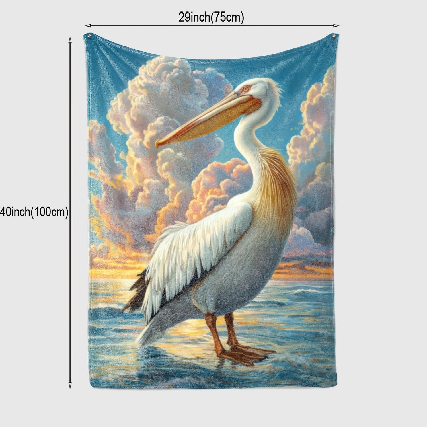 1pc Bird Print Flannel Blanket - Contemporary Style Anti-Tear All-Season Soft Throw for Home, Camping, Office & Pet Use - Vibran 130x150cm
1pc Bird Print Flannel Blanket - Contemporary Style Anti-Tear All-Season Soft Throw for Home, Camping, Office & Pet Use - Vibran 130x150cm