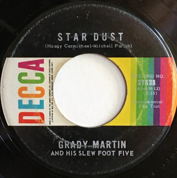 7-дюймовая пластинка GRADY MARTIN & THE SLEW FOOT FIVE - Star Dust 27838 Decca Canada Jazz Б/У
7-дюймовая пластинка GRADY MARTIN & THE SLEW FOOT FIVE - Star Dust 27838 Decca Canada Jazz Б/У