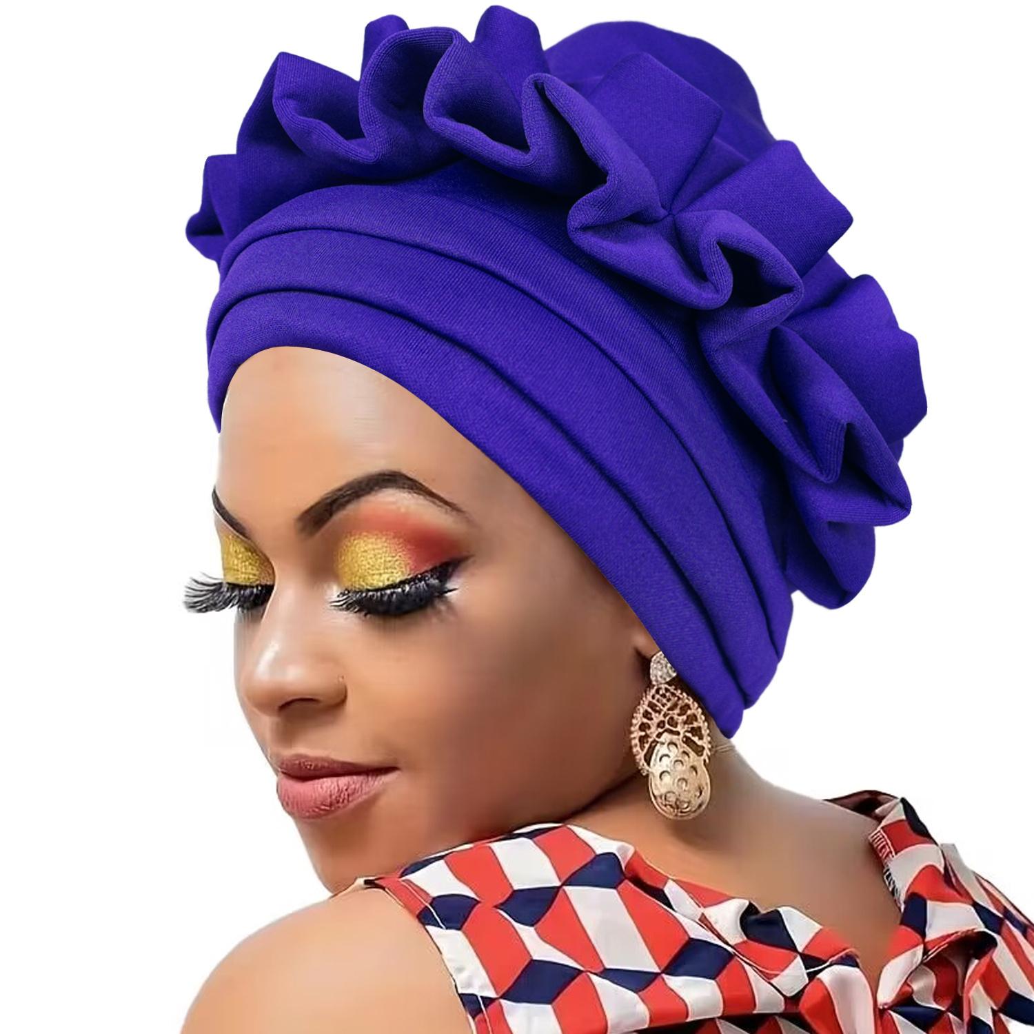1pc Women s Turban 3-layer Brim Design with Pleated Style, Solid Color Outdoor Home Fashion Turbans Female Headtie Wedding Party Headgear синій
1pc Women s Turban 3-layer Brim Design with Pleated Style, Solid Color Outdoor Home Fashion Turbans Female Headtie Wedding Party Headgear синій