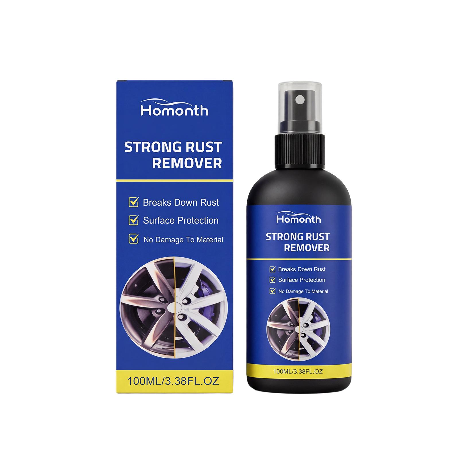 HOMONTH Rust Remover Spray - Gentle, Non-Damaging, Ideal for Metal Rims and Rust Stain Refurbishment.
HOMONTH Rust Remover Spray - Gentle, Non-Damaging, Ideal for Metal Rims and Rust Stain Refurbishment.