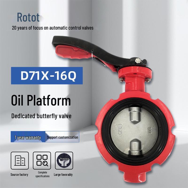 Oil Platform Double Clip Ductile Iron Manual Butterfly Valve with Soft Rubber Seal DN50
Oil Platform Double Clip Ductile Iron Manual Butterfly Valve with Soft Rubber Seal DN50