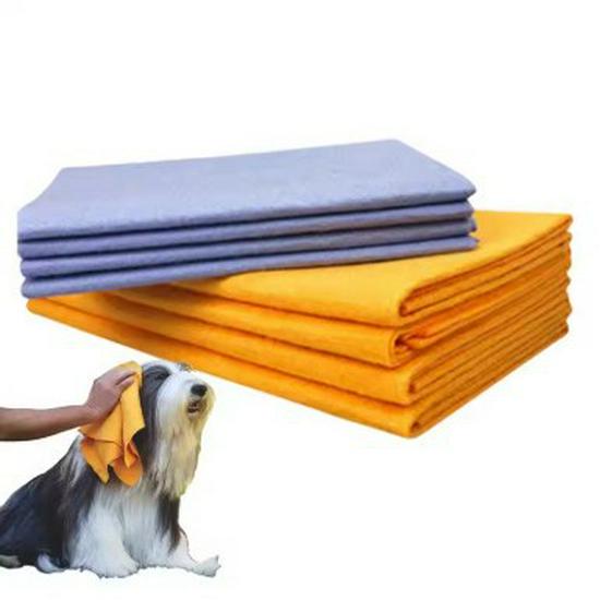 Shamwow Pet Towel: Super Absorbent, Reusable, Machine Washable for Wet & Dry Use Blue 50x60, Orange 38x38
Shamwow Pet Towel: Super Absorbent, Reusable, Machine Washable for Wet & Dry Use Blue 50x60, Orange 38x38
