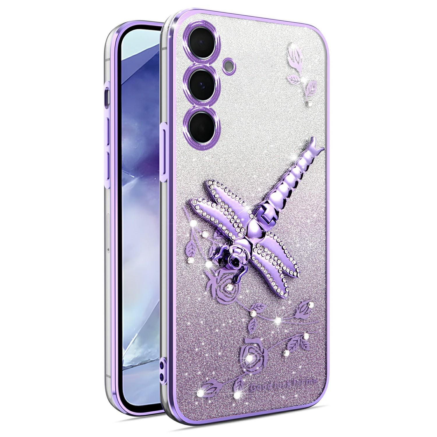 KADEM Чехол для Samsung Galaxy A16 5G/4G с подставкой-стрекозой, ТПУ, с цветами, с блестками, чехол для телефона B
KADEM Чехол для Samsung Galaxy A16 5G/4G с подставкой-стрекозой, ТПУ, с цветами, с блестками, чехол для телефона B
