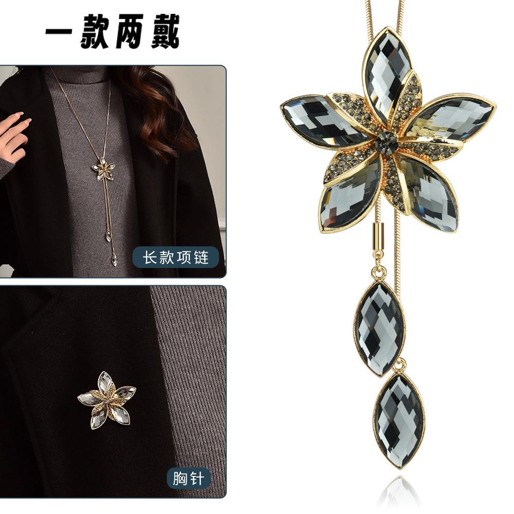 Модна кришталева ланцюжок-підвіска з діамантовою краплею води One Size
Модна кришталева ланцюжок-підвіска з діамантовою краплею води One Size