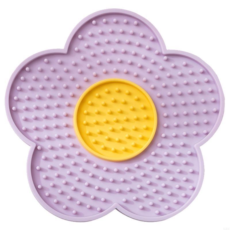 Cats Lick Pad With Suctions Cup Slow Feeders Licking Mat Flower Silicone Pad With Suctions Cup Dog Licking Mat X3UC
Cats Lick Pad With Suctions Cup Slow Feeders Licking Mat Flower Silicone Pad With Suctions Cup Dog Licking Mat X3UC
