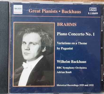 CD WILHELM BACKHAUS, JOHANNES BRAHMS - Piano Concerto No.1 8110699 Naxos Historica 2003 Japan Classical Used
CD WILHELM BACKHAUS, JOHANNES BRAHMS - Piano Concerto No.1 8110699 Naxos Historica 2003 Japan Classical Used
