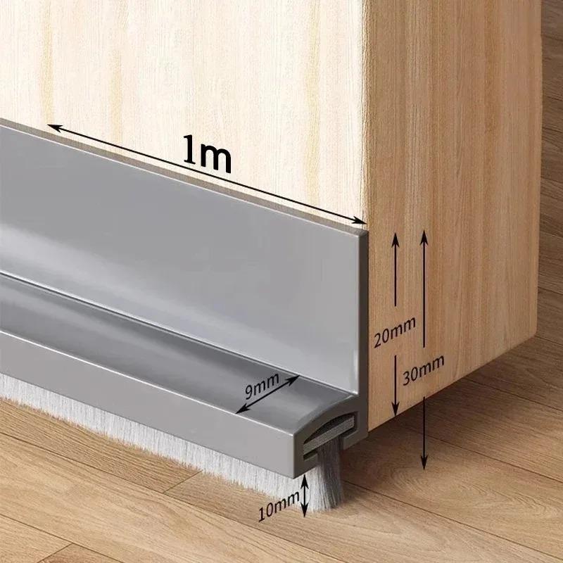 1PC 1m/39.37inch Door Seal Draft Stops With Brush Reduce Noise Rubber Door Sweep Breeze Blocker Insect Proof Dust Proof Sound 1m сірий колір
1PC 1m/39.37inch Door Seal Draft Stops With Brush Reduce Noise Rubber Door Sweep Breeze Blocker Insect Proof Dust Proof Sound 1m сірий колір
