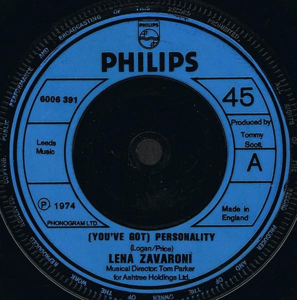 7inch Record LENA ZAVARONI Youve Got Personality 6006391 Philips 1974 UK Pop Used
7inch Record LENA ZAVARONI Youve Got Personality 6006391 Philips 1974 UK Pop Used