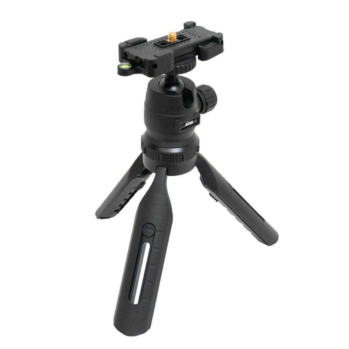 King Telescopic Tabletop Tripod with Smartphone Holder TH-5L 5-Section Built-in (Product Code 827166) чёрный
King Telescopic Tabletop Tripod with Smartphone Holder TH-5L 5-Section Built-in (Product Code 827166) чёрный