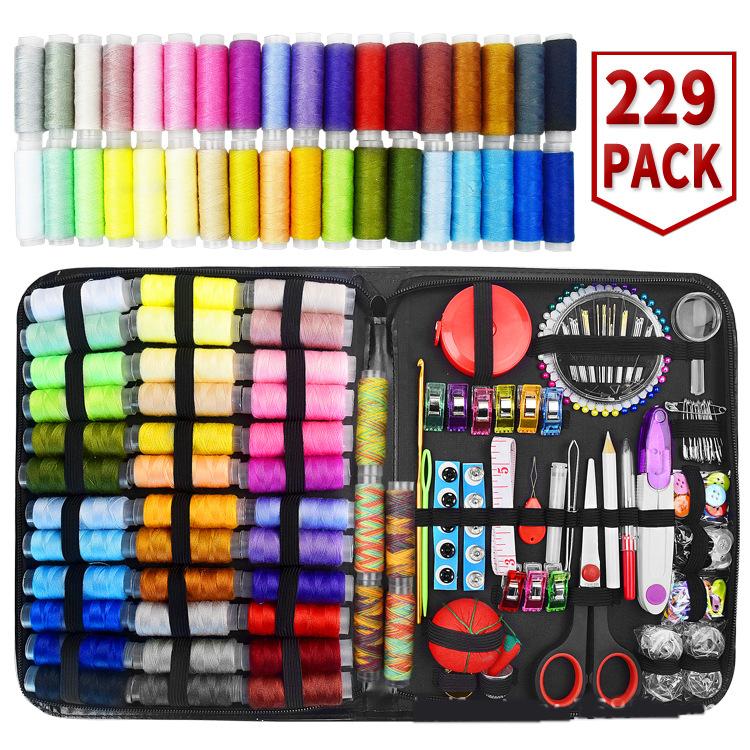 Швейный набор с футляром. Портативные швейные принадлежности для домашних путешественников, взрослых, новичков, экстренных случаев, детей. Содержит нитки, ножницы, иглы, мерку и т. д. 229 PCS
Швейный набор с футляром. Портативные швейные принадлежности для домашних путешественников, взрослых, новичков, экстренных случаев, детей. Содержит нитки, ножницы, иглы, мерку и т. д. 229 PCS