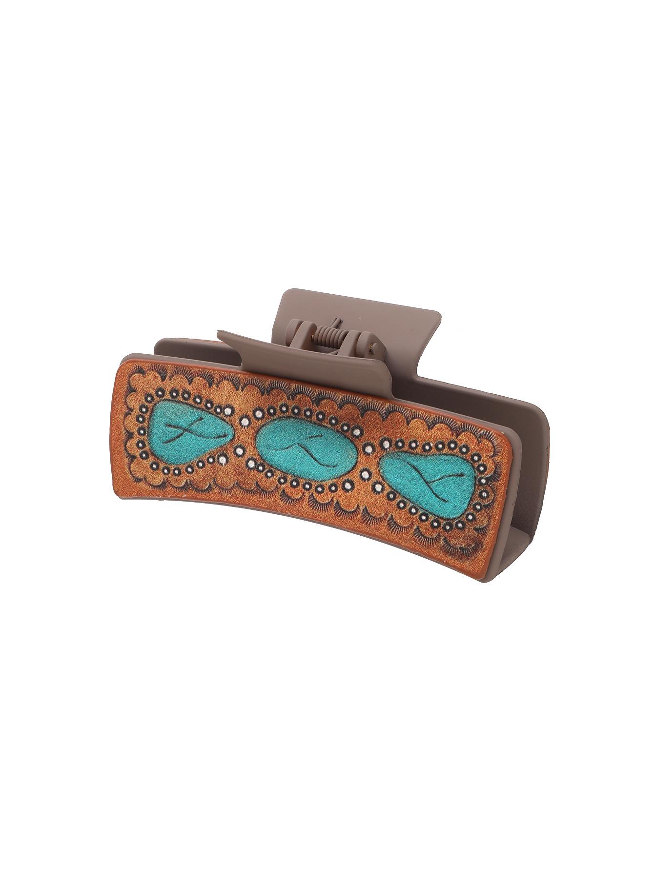 Заколка для волос из кожи «Подсолнух» с английскими буквами для женщин
Заколка для волос из кожи «Подсолнух» с английскими буквами для женщин