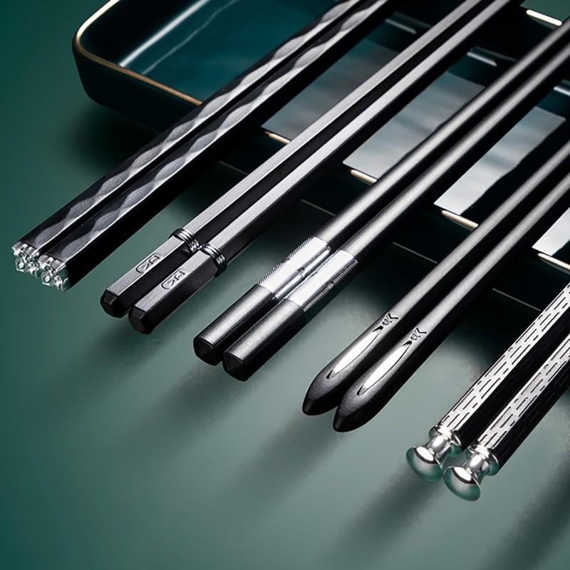 Premium Alloy Chopsticks - Anti-Slip Non-Tarnish Elegant Cutlery Set for Home Dining United States
Premium Alloy Chopsticks - Anti-Slip Non-Tarnish Elegant Cutlery Set for Home Dining United States