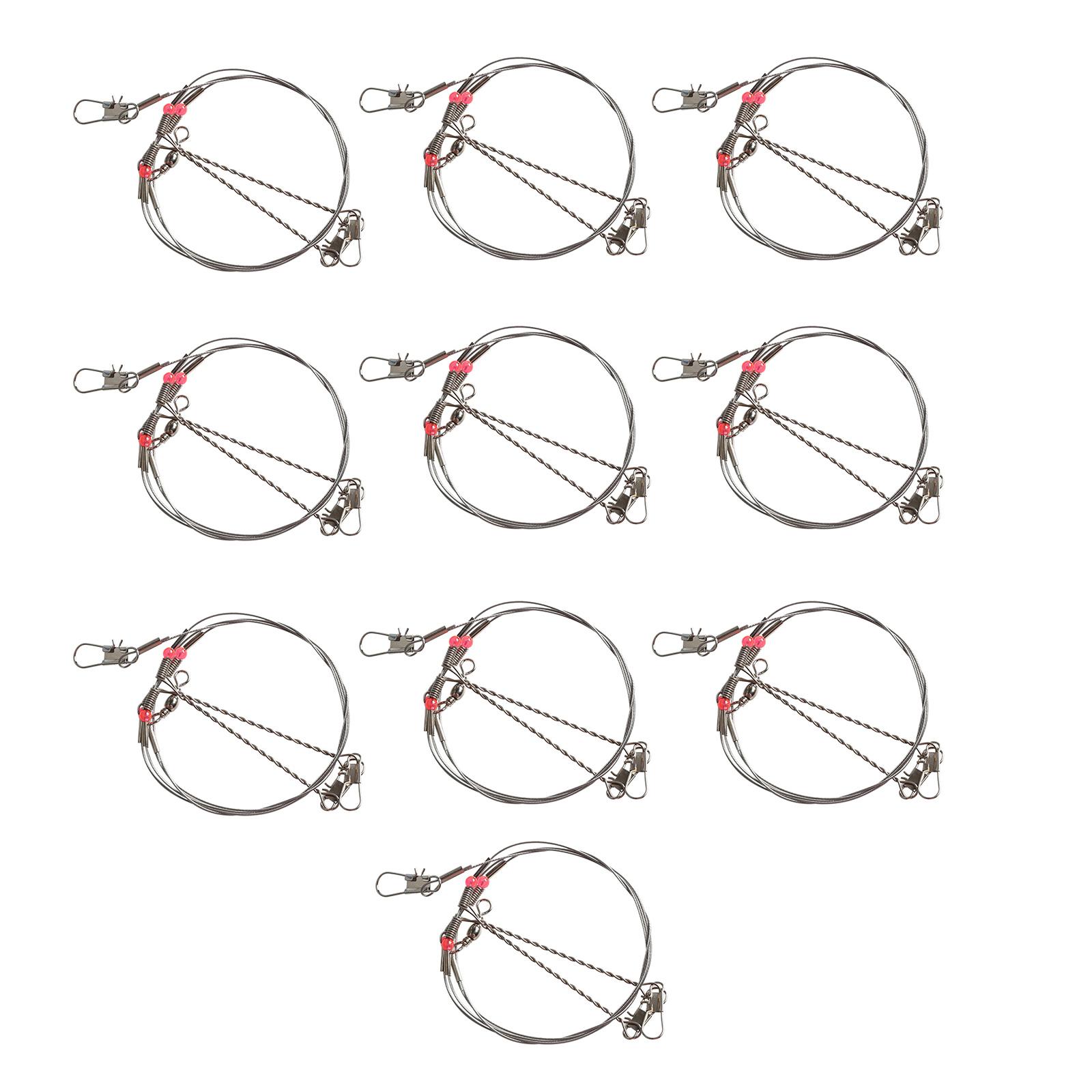 10Pcs Sea Fishing Line Rig Bottom Tackle Rigs Fishing Wire Leader Rigs Stainless Steel Fishing Tackle Tool
10Pcs Sea Fishing Line Rig Bottom Tackle Rigs Fishing Wire Leader Rigs Stainless Steel Fishing Tackle Tool