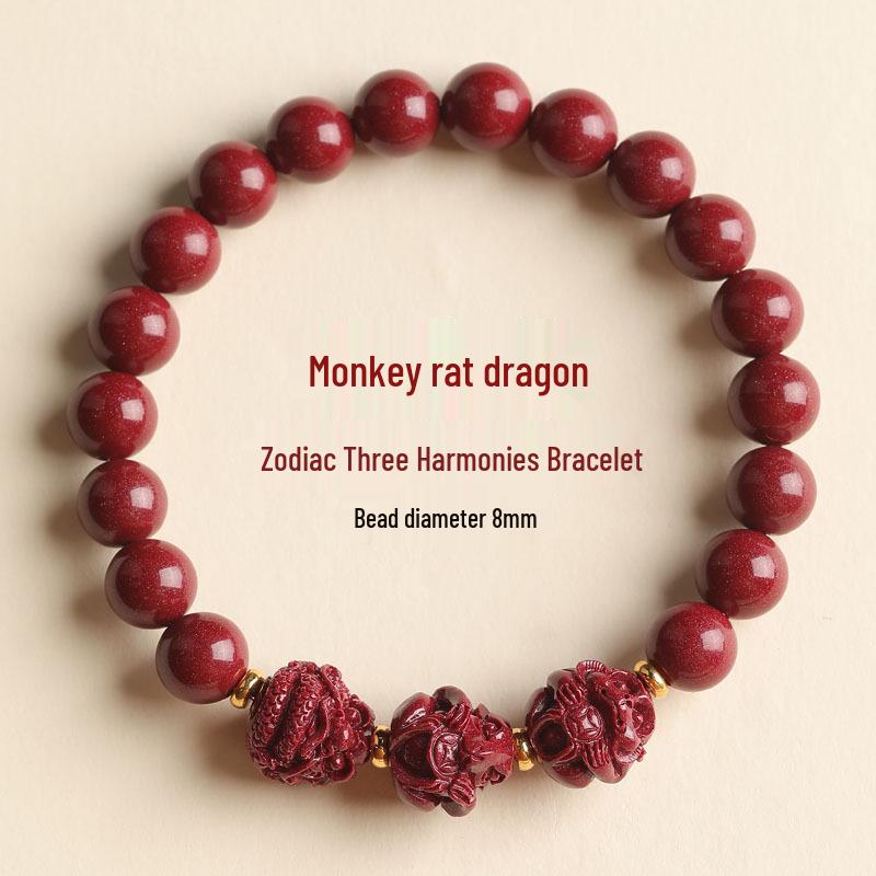 2026 Authentic Natural Cinnabar Three Harmony Bracelet for Year of the Snake - Luck-Turning Beads for Women & Men
2026 Authentic Natural Cinnabar Three Harmony Bracelet for Year of the Snake - Luck-Turning Beads for Women & Men