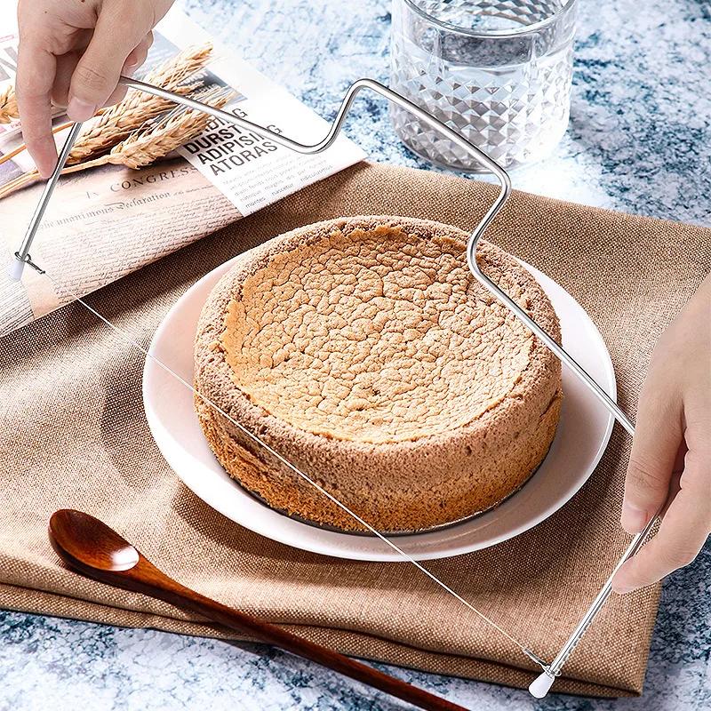 1PCS Double Line Cake Slicer Adjustable Stainless Steel Wire Cakes Slicer Bread Splitter Kitchen Accessories Cake Baking Tools
1PCS Double Line Cake Slicer Adjustable Stainless Steel Wire Cakes Slicer Bread Splitter Kitchen Accessories Cake Baking Tools
