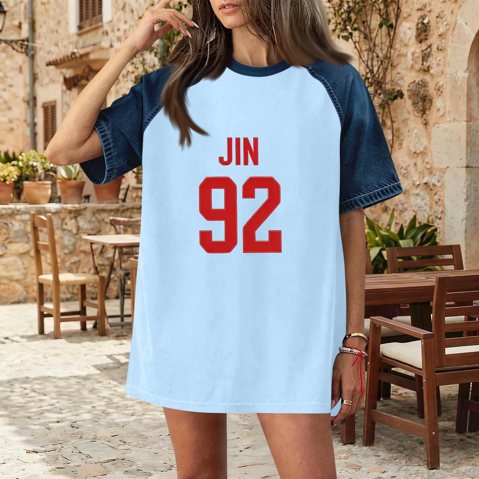 Women s Denim Patchwork Top, Casual Short-sleeved Comfortable T-shirt, Fashionable For Spring And Summer. XL
Women s Denim Patchwork Top, Casual Short-sleeved Comfortable T-shirt, Fashionable For Spring And Summer. XL