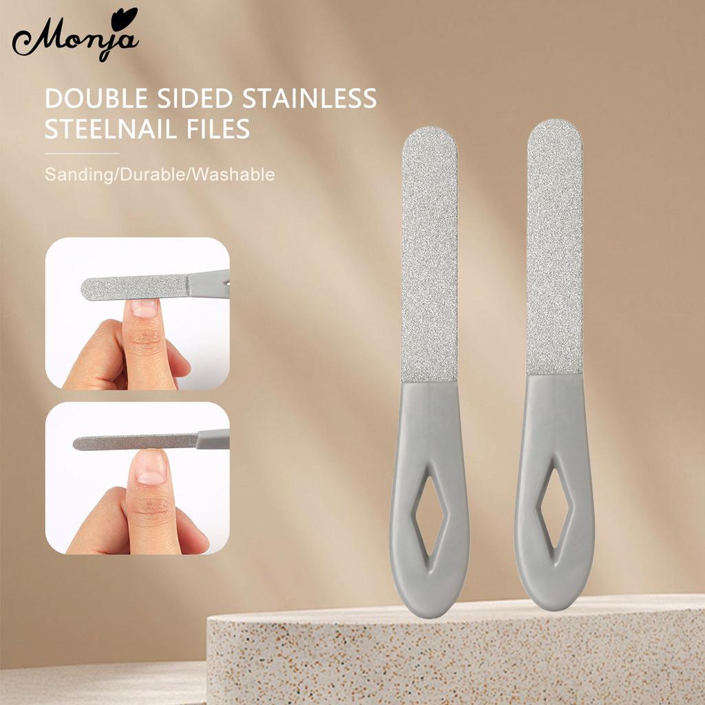 Monja Nail Files Stainless Steel Double Sided Grinding Nails Tips File Buffer Professional Metal Sanding Manicure Pedicure Toe Nail Care Tools
Monja Nail Files Stainless Steel Double Sided Grinding Nails Tips File Buffer Professional Metal Sanding Manicure Pedicure Toe Nail Care Tools