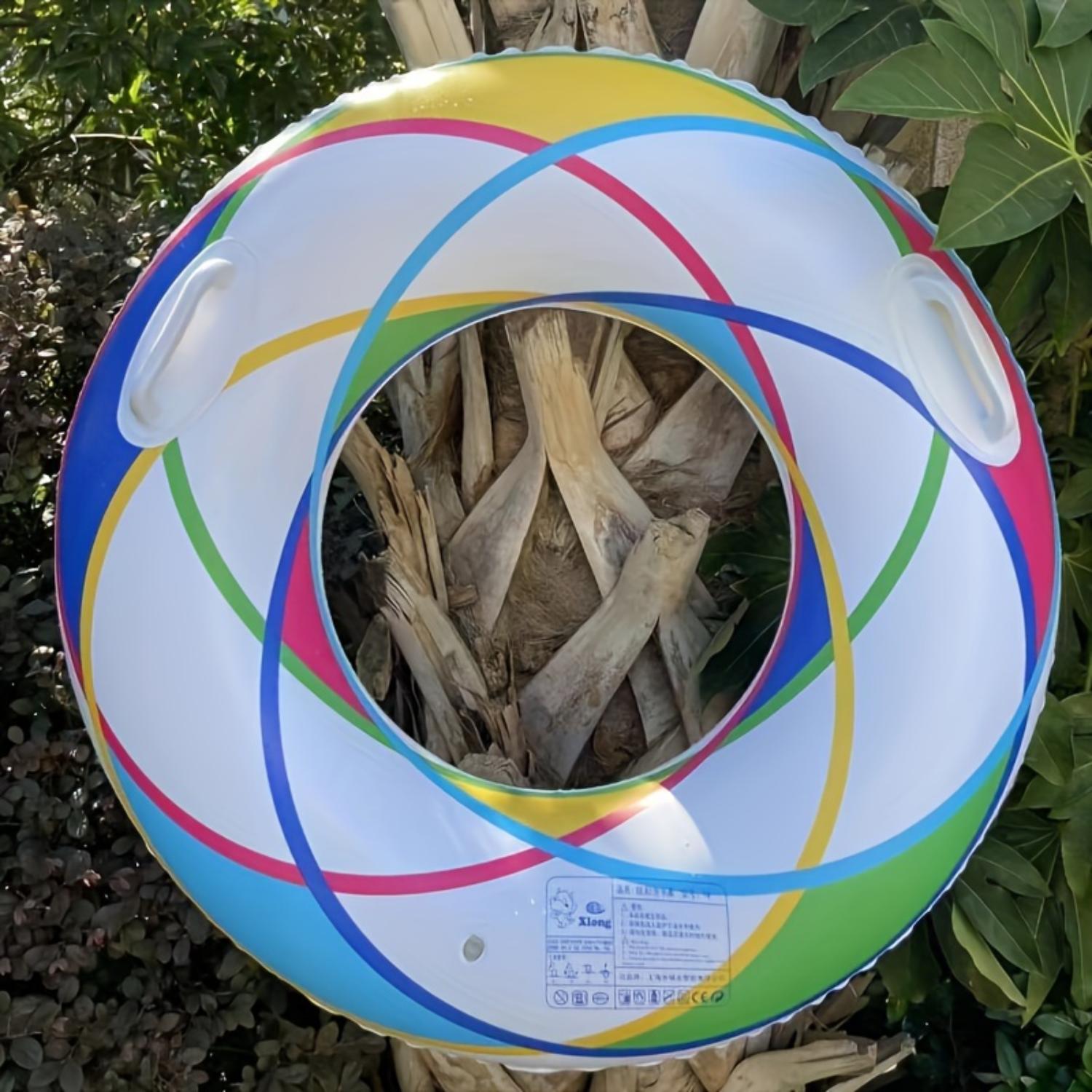 1 шт. Красочный надувной плавательный круг, Плавательный круг, Пляжные принадлежности для летней вечеринки
1 шт. Красочный надувной плавательный круг, Плавательный круг, Пляжные принадлежности для летней вечеринки