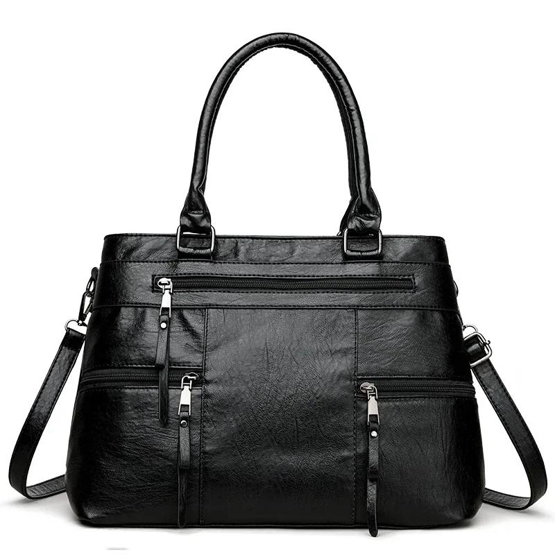 Elegant Handbag for Women High Quality Leather Top-Handle Bags Purse Ladies Shoulder Crossbody Bag Large Casual Tote 2026 чорний
Elegant Handbag for Women High Quality Leather Top-Handle Bags Purse Ladies Shoulder Crossbody Bag Large Casual Tote 2026 чорний