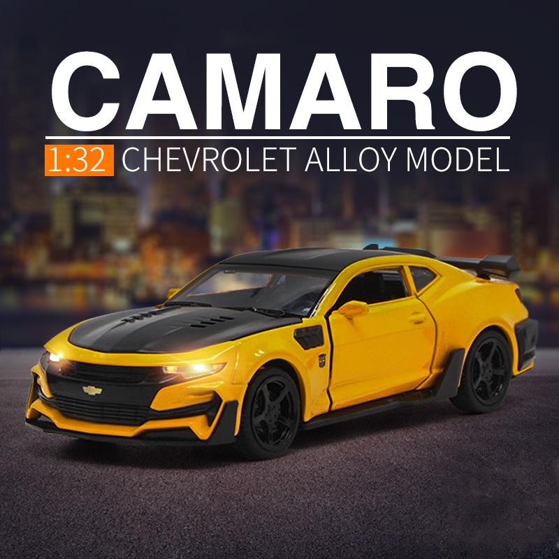 1:32 Chevrolet Camaro Alloy Sports Car Model Diecasts Metal Toy Car Model High Simulation Sound Light Collection Gift
1:32 Chevrolet Camaro Alloy Sports Car Model Diecasts Metal Toy Car Model High Simulation Sound Light Collection Gift