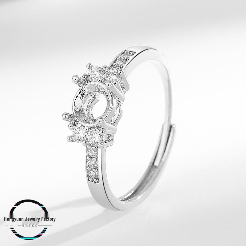 New Women s Ring Setting for 5-10mm Round Jade Cabochon or Diamond, Imitation 925 Silver Round 5mm
New Women s Ring Setting for 5-10mm Round Jade Cabochon or Diamond, Imitation 925 Silver Round 5mm