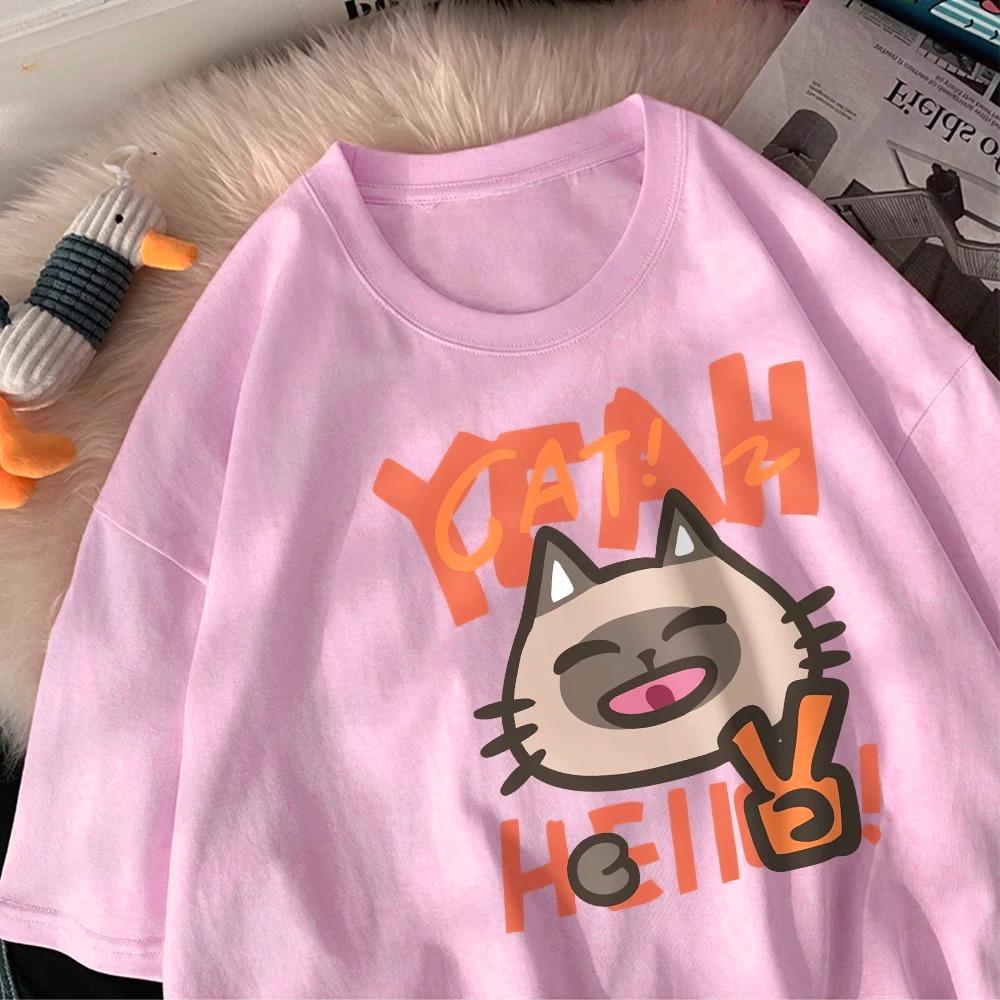 Say Hello Little Cat Cute Printed Women TShirts Cartoon Printing Tops ONeck Soft Comfortable Short Sleeve Summer Casual Clothes S
Say Hello Little Cat Cute Printed Women TShirts Cartoon Printing Tops ONeck Soft Comfortable Short Sleeve Summer Casual Clothes S